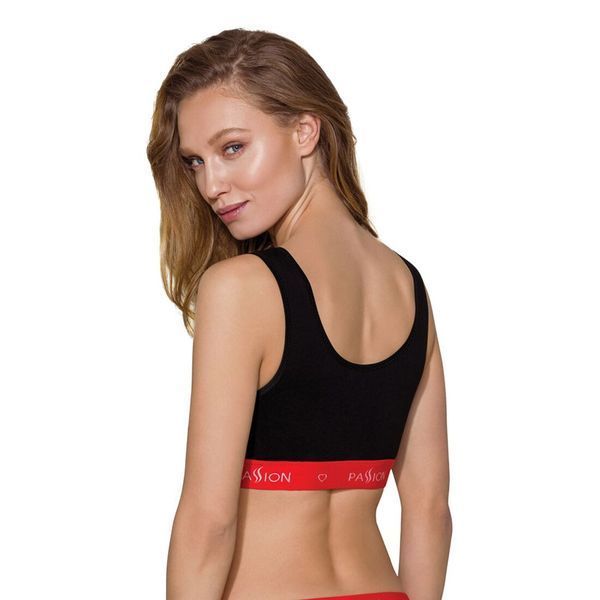 Спортивний топ на широких бретелях Passion PS003 TOP L, black SO4211 фото