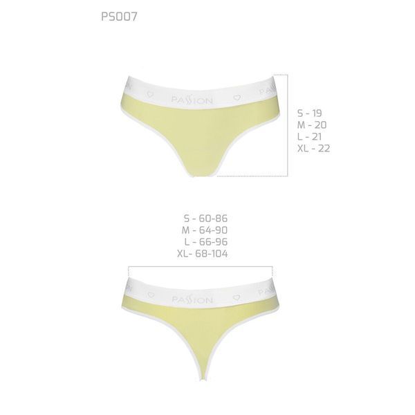 Спортивні трусики-стрінги Passion PS007 PANTIES S, yellow SO4261 фото