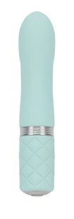 Розкішний вібратор PILLOW TALK - Flirty Teal з кристалом Swarovski, гнучка головка SO2726 фото
