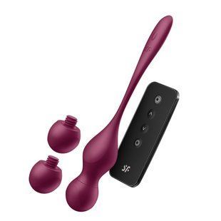 Смарт-вагінальні кульки з вібрацією Satisfyer Love Birds Vary Connect App, змінювана маса, пульт ДК SX1216 фото