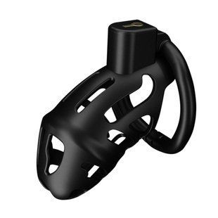 Клітка для пеніса LOCKINK SEVANDA Naja-Cobra Chastity Cage, чорна, 3 кільця різних розмірів SX0872 фото